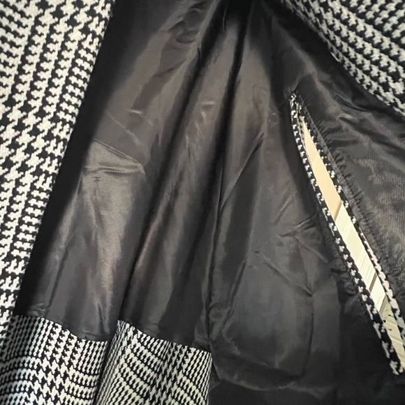 Lauren Ralph Lauren Glen Plaid Wool Blend Houndstooth Cape • M/L - Picture 6 of 10